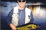 I guess the most popular fresh water fish is the walleye. The most of the jig industry is based on bait fishing for walleyes. This one i got in northern ontario with a top water fly (i was trying for 