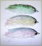3 different colored saltwater Flash Flys, very easy tie just different colors, an molded eyes.
flys are 6&quot; an WILL pull fish up to attack them.
GOOD LUCK GOOD TYIN